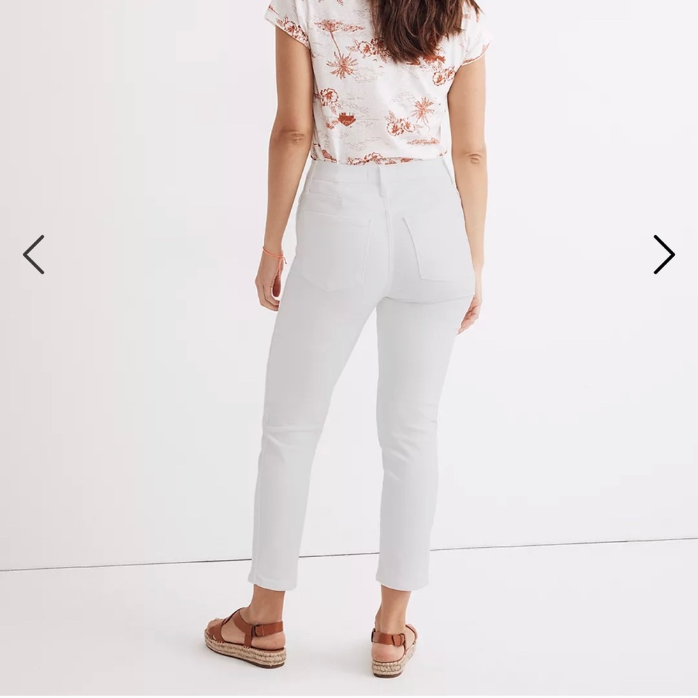 NWT MADEWELL WHITE JEANS SIZE 26 PETITE